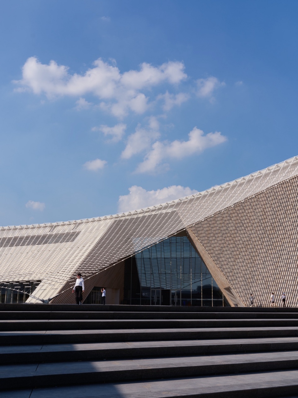 PES Nanchang South entrance and cable suspended ceramic veil 南入口,钢缆悬索陶瓷纱幔 Virgile