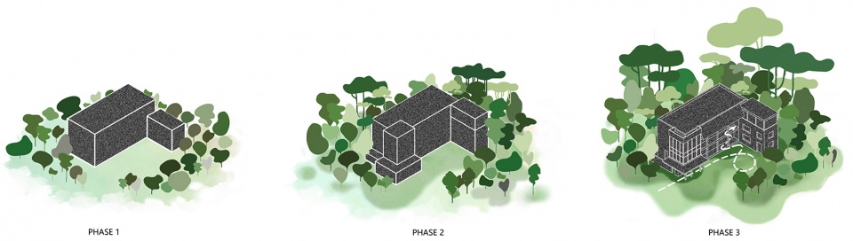 atelier shen 体块分析图,analysis diagram©深建筑