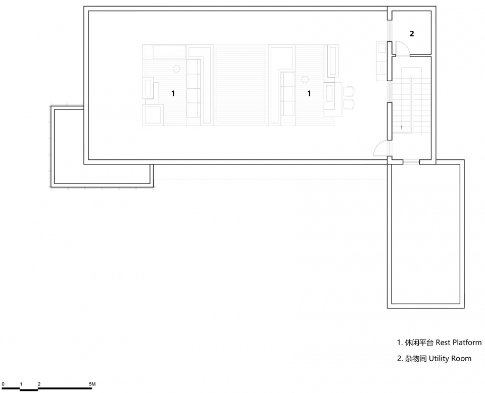atelier shen 屋顶平面,RF plan©深建筑