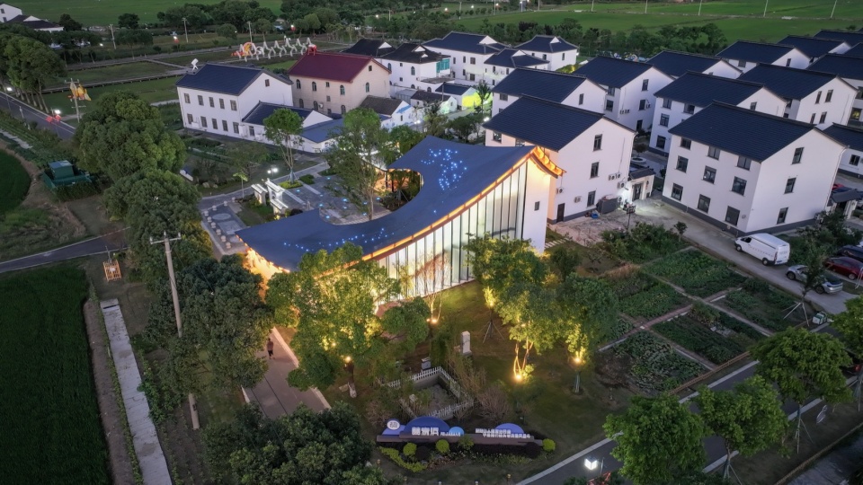 feijiabang village service center002 西北向鸟瞰 向刚