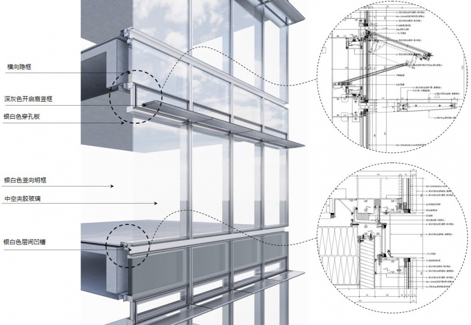 hangzhou vanke sky city tj centre by dushe architectural design12 幕墙细节 都设设计
