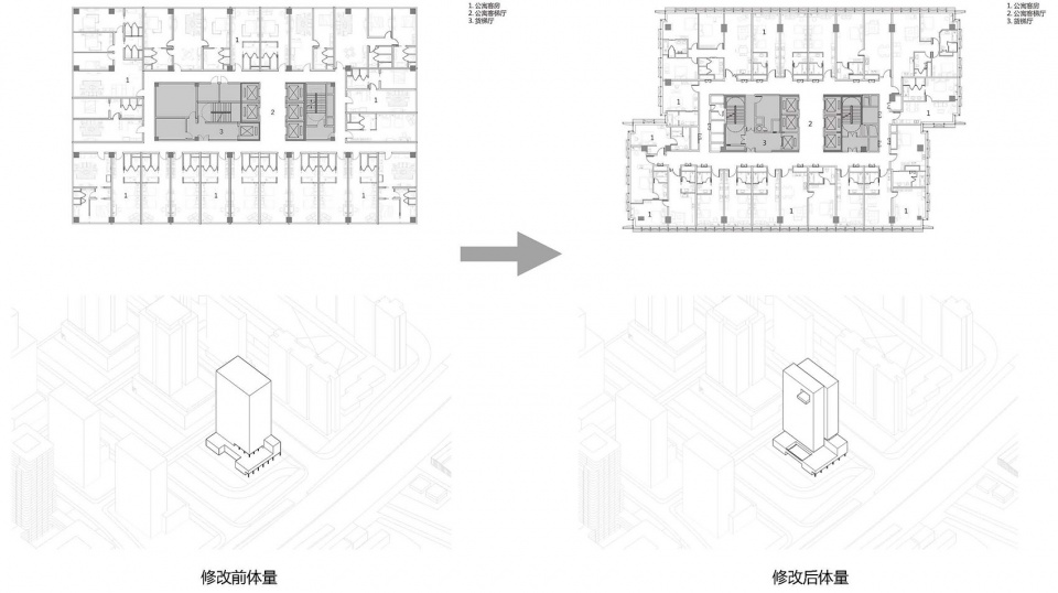 hangzhou vanke sky city tj centre by dushe architectural design5 修改前后对比 都设设计