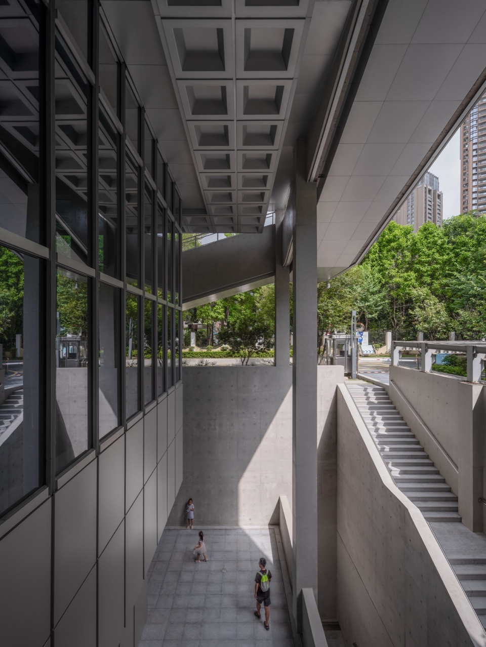 俯视东北角下沉空间 @张超 shekou cultural and sports park
