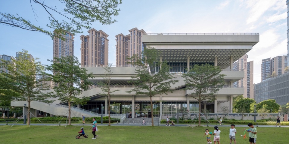 公园侧建筑立面 @张超 shekou cultural and sports park