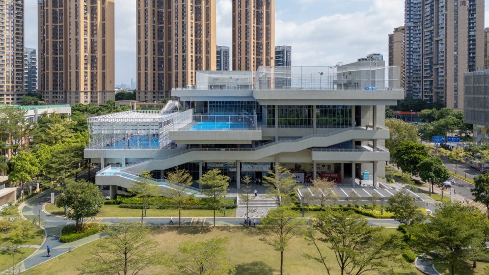 公园侧日间半鸟瞰 @张超 shekou cultural and sports park