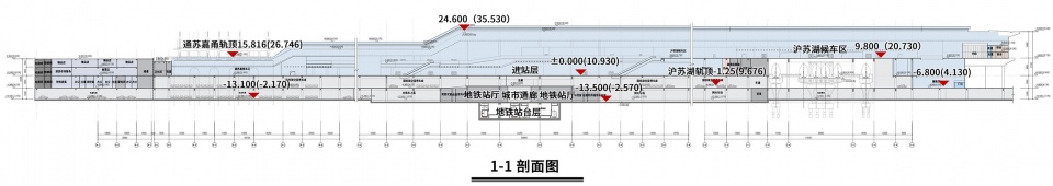 剖面图1 1©筑境设计
