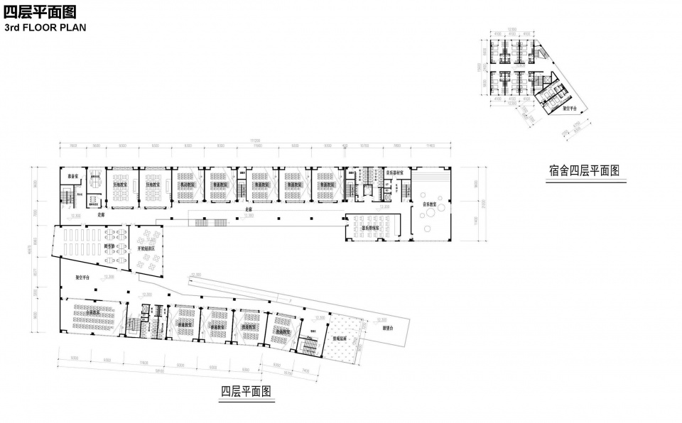 四层平面图 shenzhen longhua district qingquan foreign language junior school