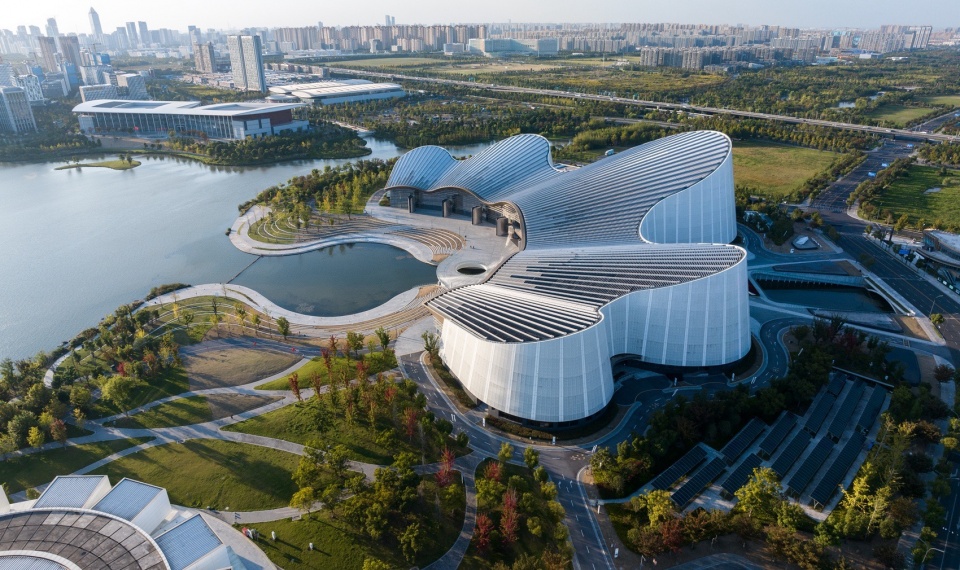 nantong grand theatre by biad paul andreu plus project