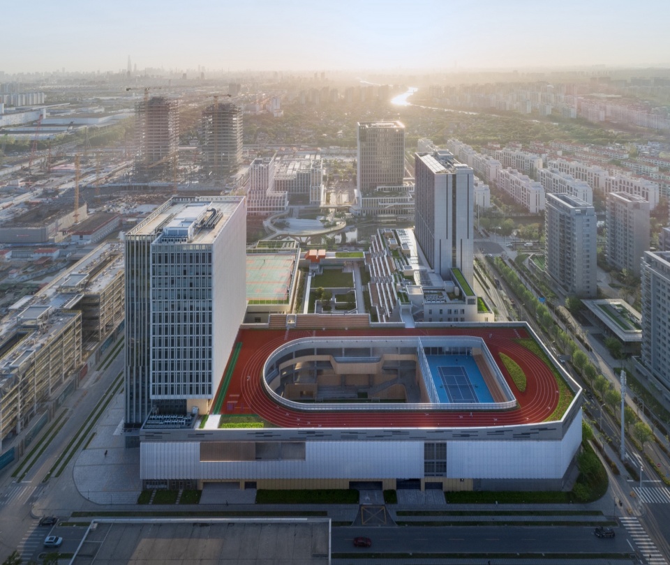 shanghai pinghe school jinding campus by cd design center
