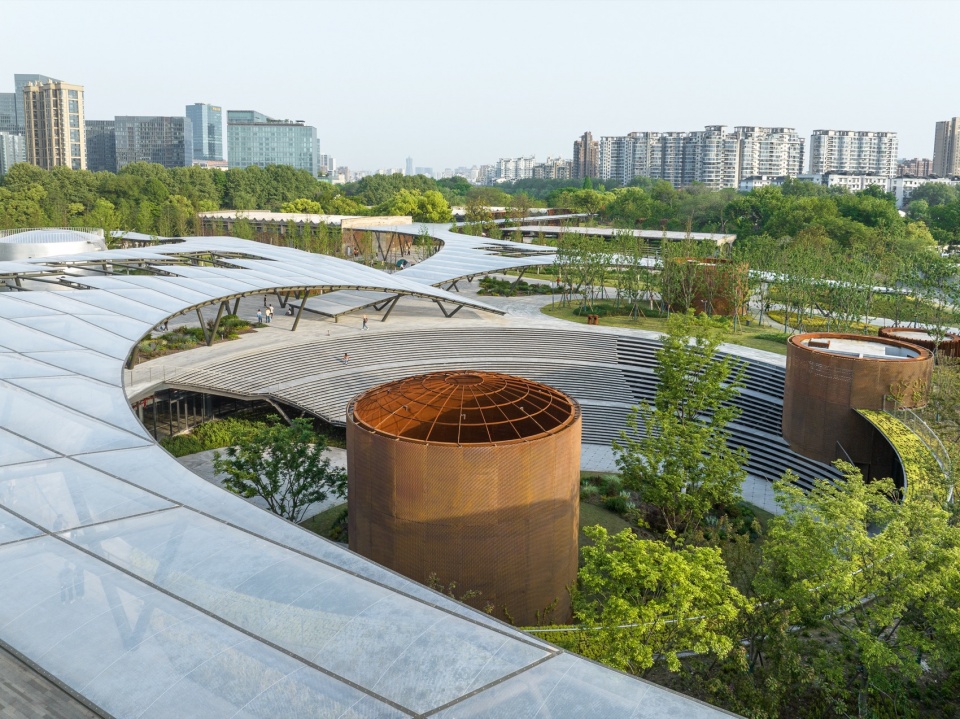 Hangzhou Xiaohe Park by Kengo Kuma and Associates