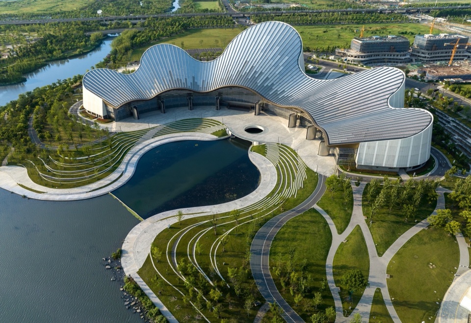 nantong grand theatre by biad paul andreu plus project