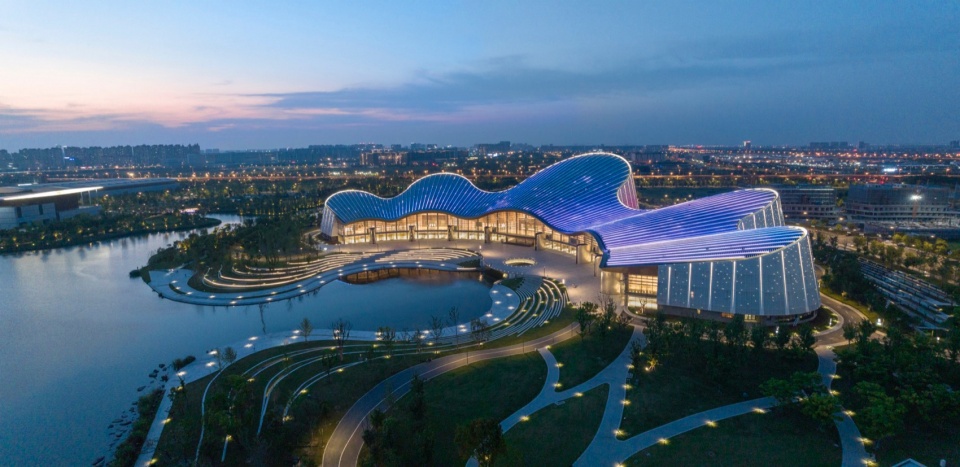 nantong grand theatre by biad paul andreu plus project