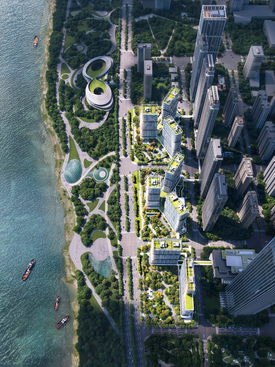 wuhan great river center international competition lines dual perspectives on urban coordinates part 2