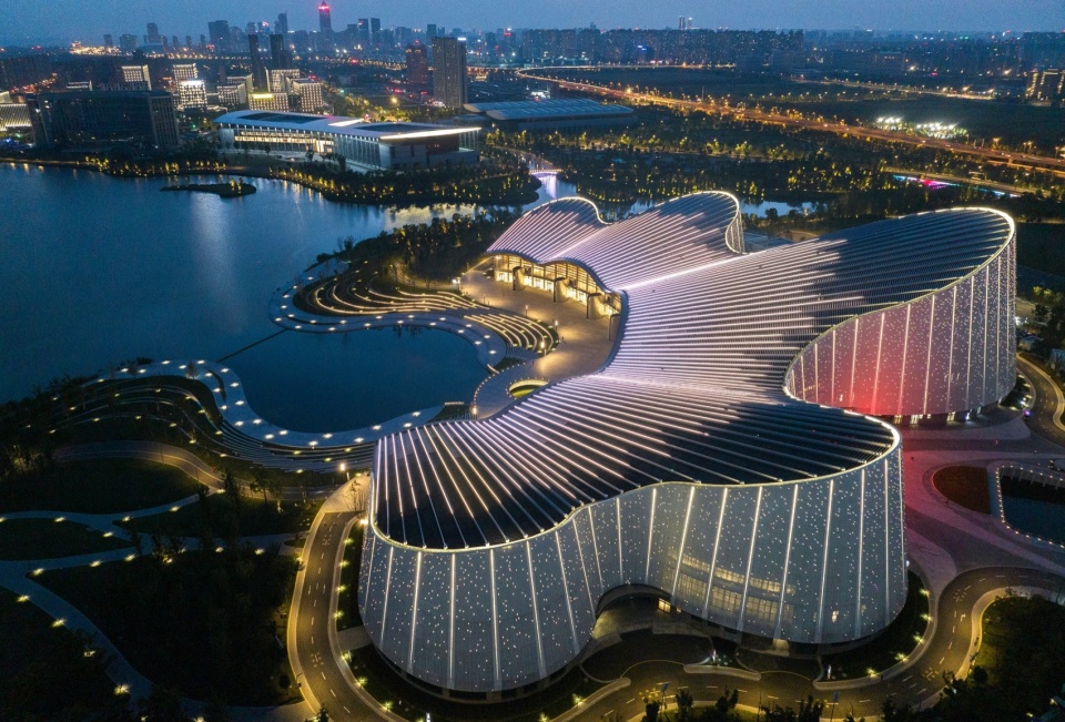 nantong grand theatre by biad paul andreu plus project
