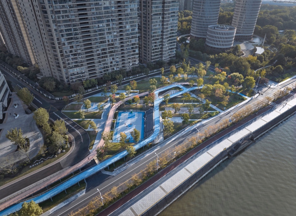 hangzhou riverfront public space the yinxing station the daqiao station by original design studio