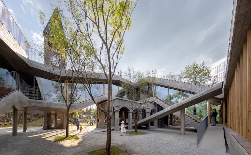 Mengzi NSAU Bookstore of Librairie Avant Garde by ZAO standardarchitecture