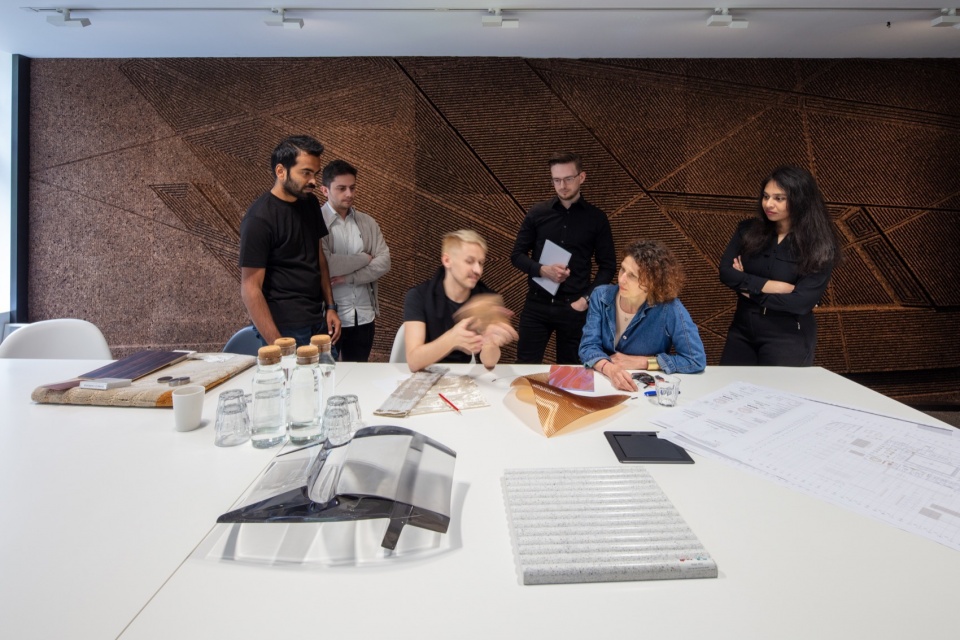 zaha hadid architects x gencork at maison et objet