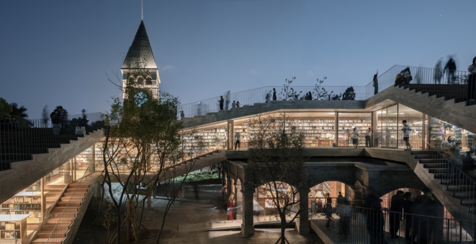 Mengzi NSAU Bookstore of Librairie Avant Garde by ZAO standardarchitecture