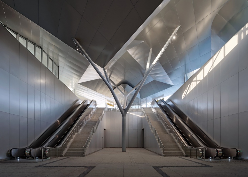 Meandering In Forest South Sanlin Station of Shanghai Airport Link by Original Design Studio TJAD