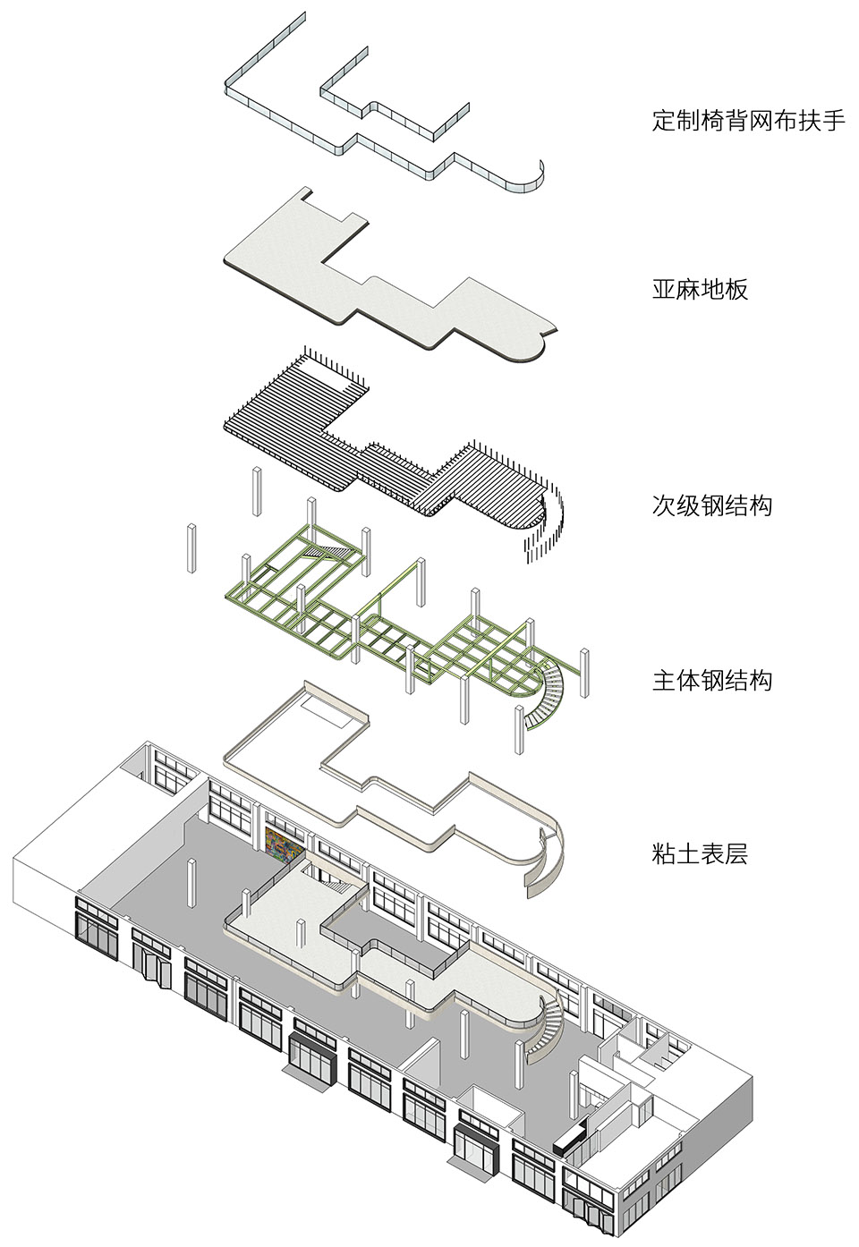 ufou land ufou slient gliss belux exhibition hall by lunar studio