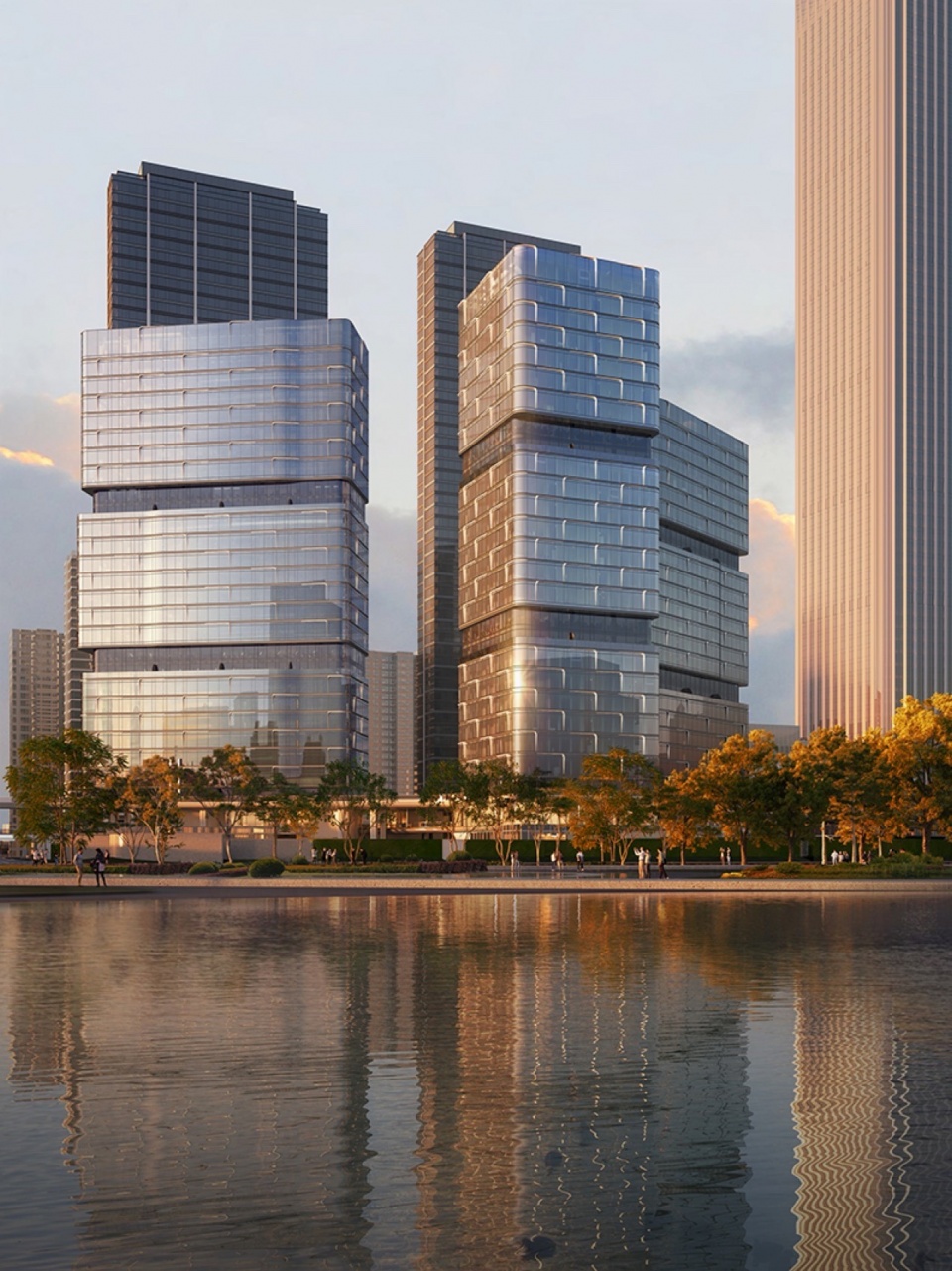 wuhan great river center international competition lines dual perspectives on urban coordinates part 2