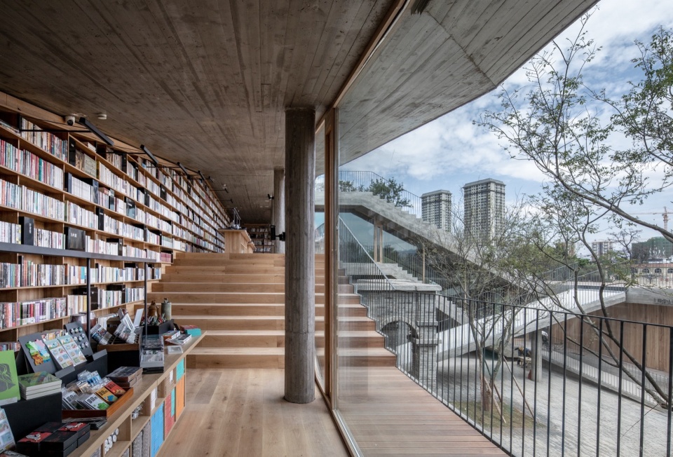 Mengzi NSAU Bookstore of Librairie Avant Garde by ZAO standardarchitecture