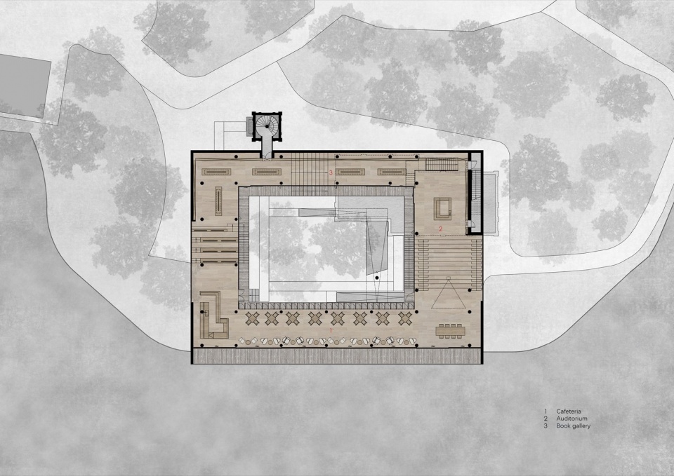 Mengzi NSAU Bookstore of Librairie Avant Garde by ZAO standardarchitecture