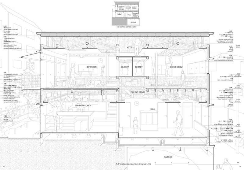 floor and ceiling house by kochi architects studio
