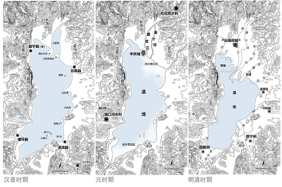 three pavilions of laoyu river by space strategy shanghai
