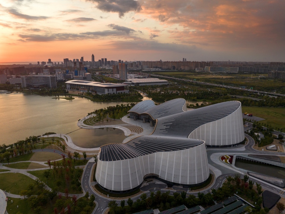 nantong grand theatre by biad paul andreu plus project