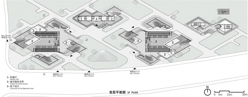 Meandering In Forest South Sanlin Station of Shanghai Airport Link by Original Design Studio TJAD