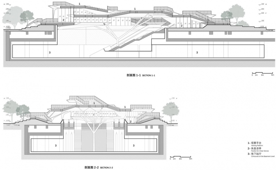 Meandering In Forest South Sanlin Station of Shanghai Airport Link by Original Design Studio TJAD