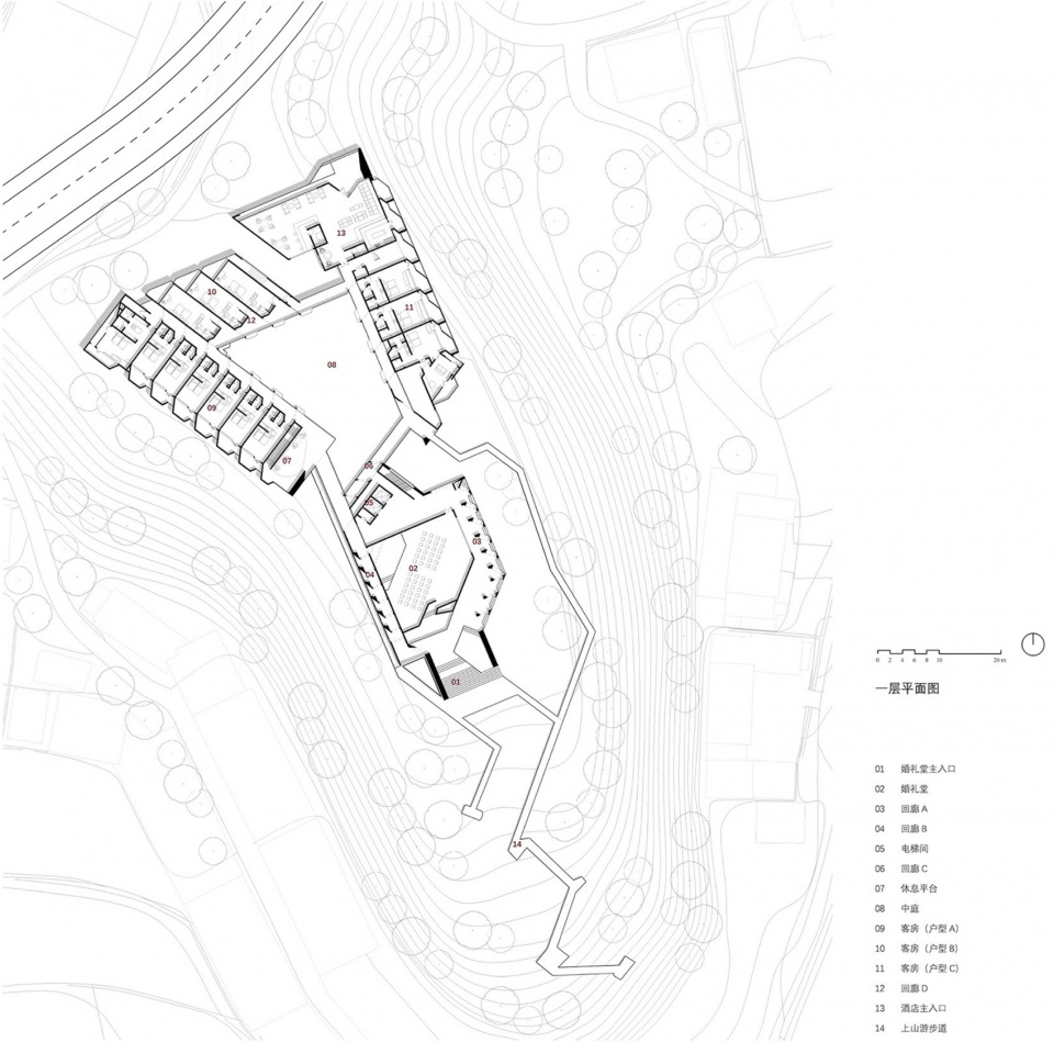Central Music Park Kai Zhou New City Wedding Chapel and Hotel by STUDIO QI Architects
