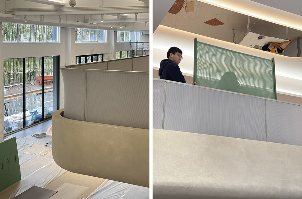 ufou land ufou slient gliss belux exhibition hall by lunar studio