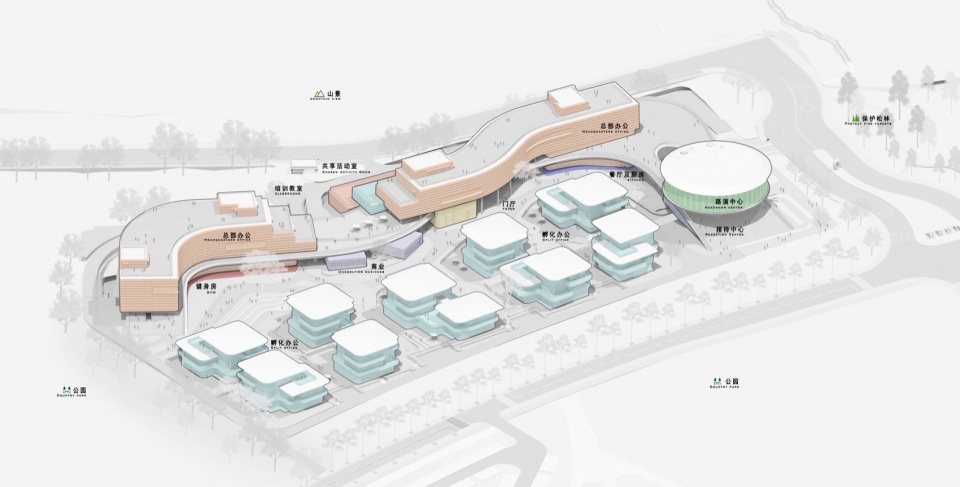 Lingfeng Smart Valley Platform Demonstration Zone Construction Project by The Design Institute of Landscape Architecture China Academy of...