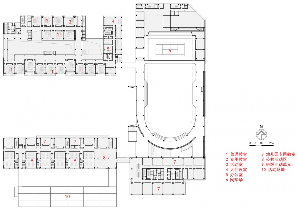 三层平面图©cd设计中心 shanghai pinghe school jinding campus