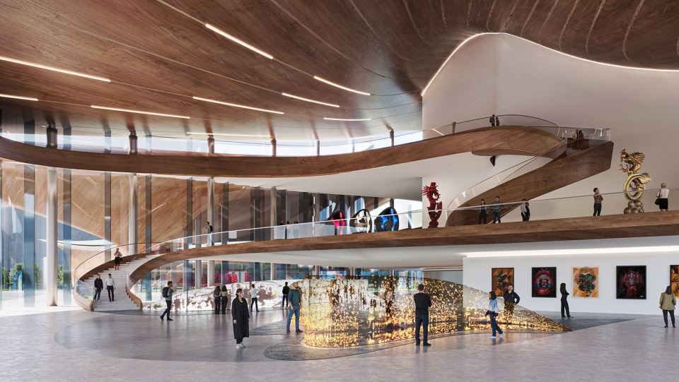 ZHA Caoe River Culture Art Centre Render by ZHA HeritageMuseum