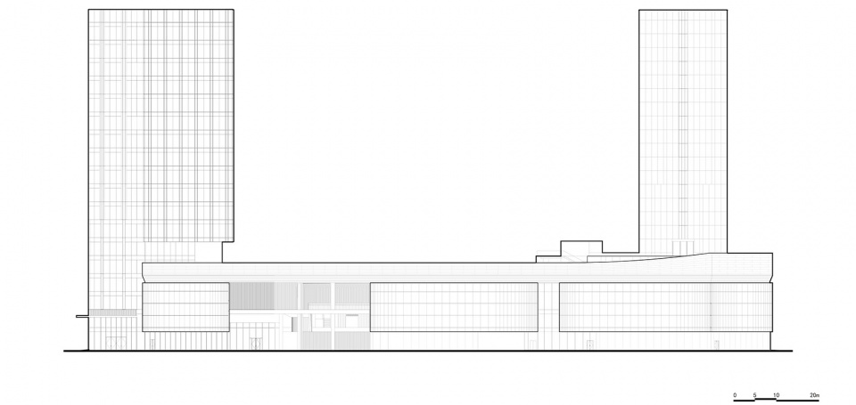 东立面图©cd设计中心 shanghai pinghe school jinding campus
