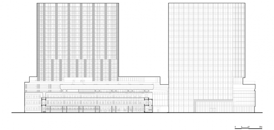 南立面图©cd设计中心 shanghai pinghe school jinding campus