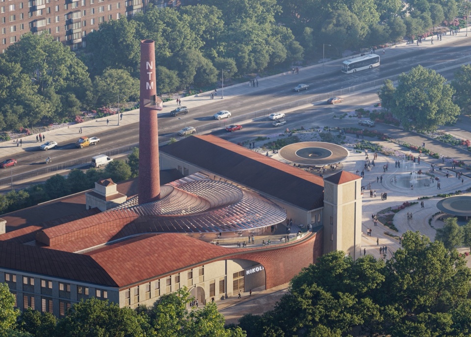 02 ZHA Nikola Tesla Museum Aerial Render by Norviska
