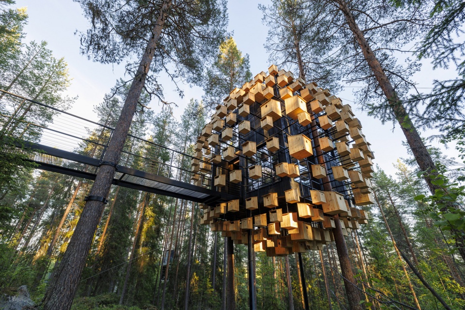 biosphere at treehotel sweden by big