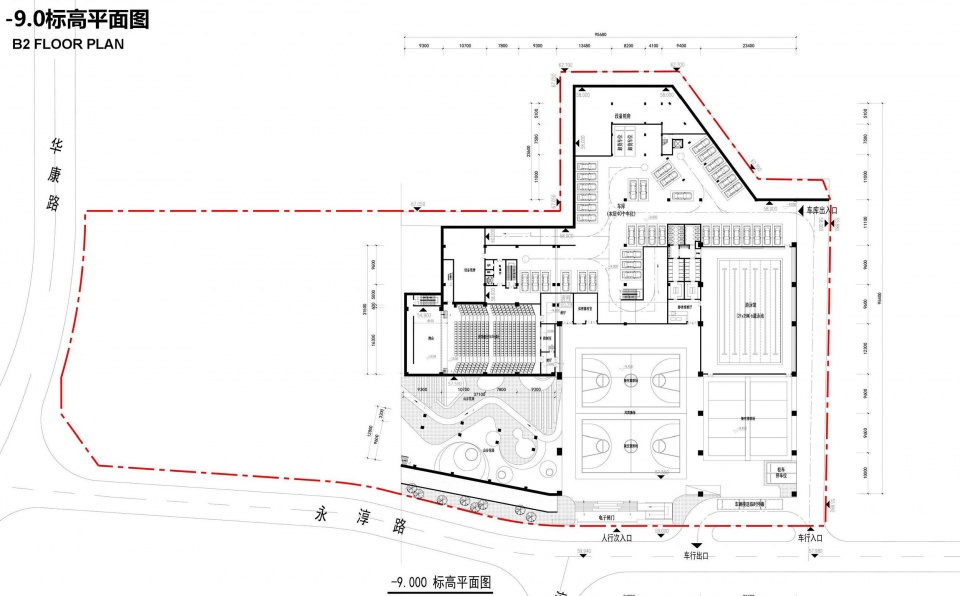 .0标高平面图 shenzhen longhua district qingquan foreign language junior school