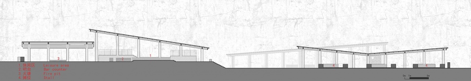 剖面 1 Section 1 © 三文建筑3andwich Design