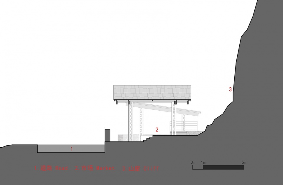 剖面 2 Section 2 © 三文建筑3andwich Design