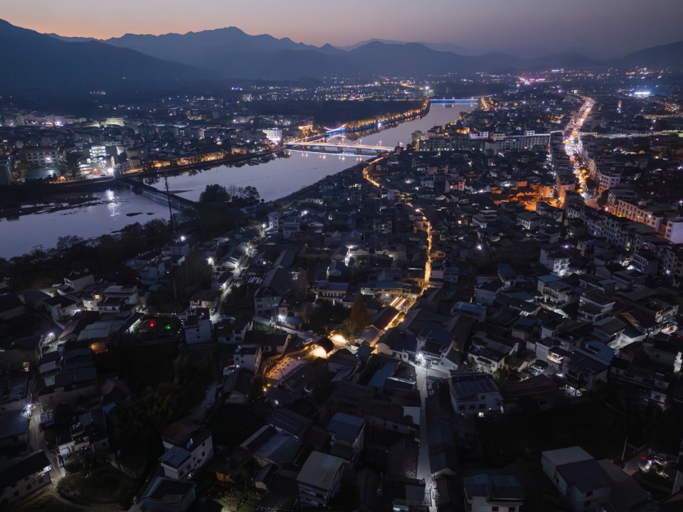 古市老街及下街茶广场鸟瞰©衍述设计Aerial View of street and the plaza