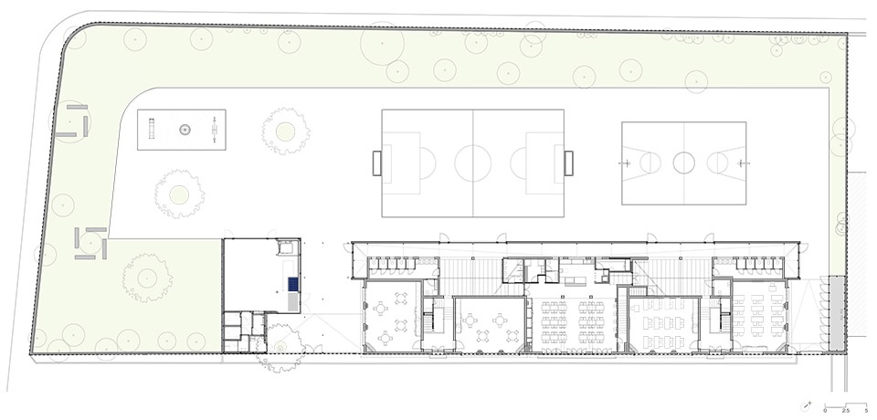 correios school by crea architects