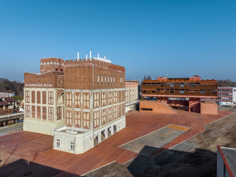 gampa and sfera with public spaces of automatic mills in pardubice by sepka architekti