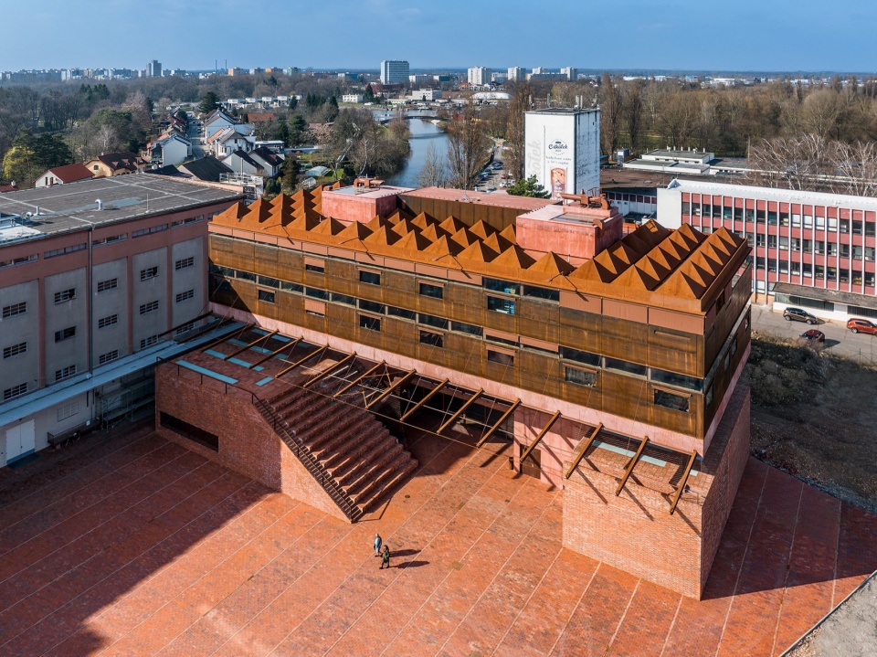 gampa and sfera with public spaces of automatic mills in pardubice by sepka architekti