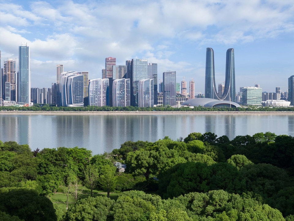 guanyun qiantan city sails in hangzhou by aedas