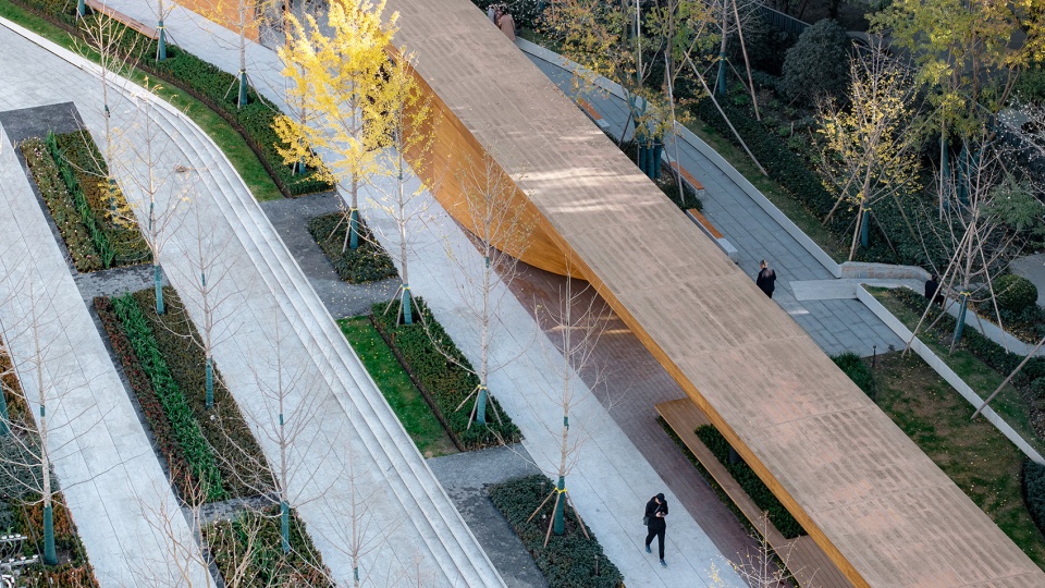 caoxi road pocket park shanghai by viascape design